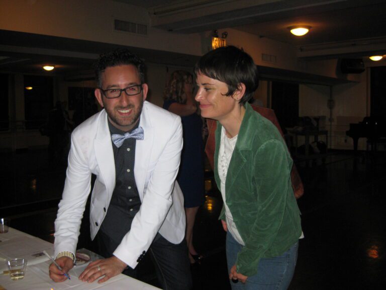 Director Jeff L. Lieberman with Lucy Frend, 92Y, New York City.
