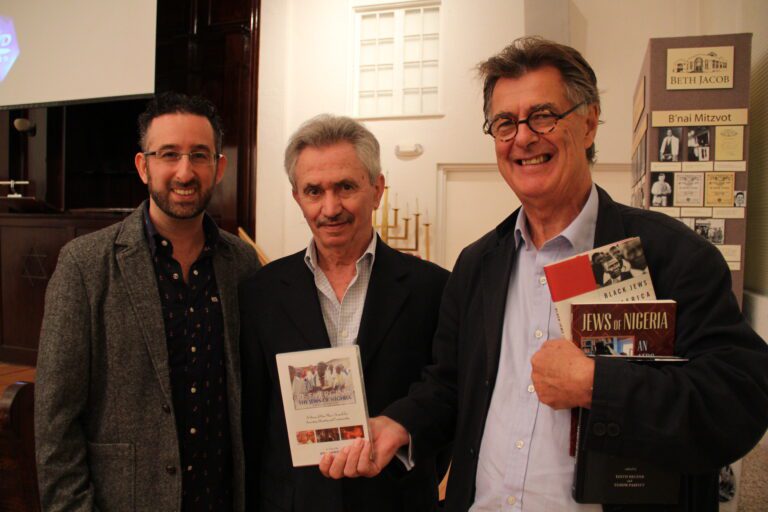 Director Jeff L. Lieberman, Professor Tudor Parfitt. Jewish Museum, Miami, Florida.